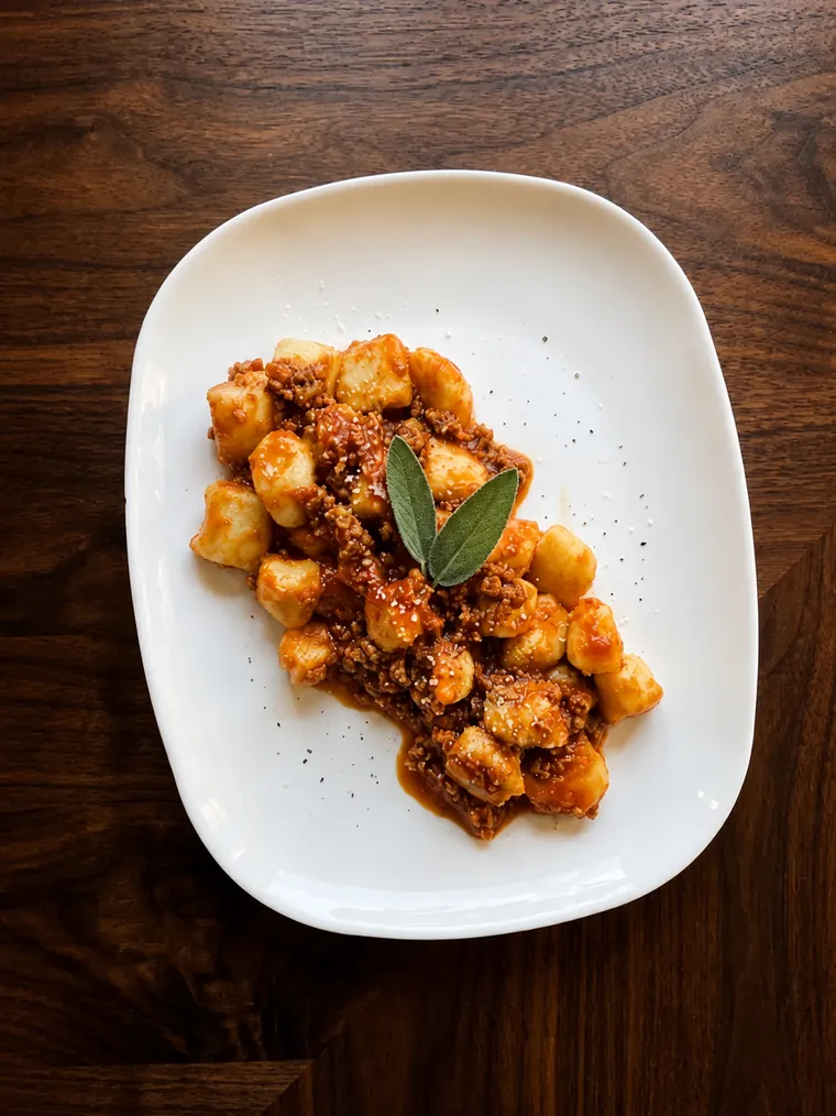 Gnocchi fatti in casa al ragù di Agri-K